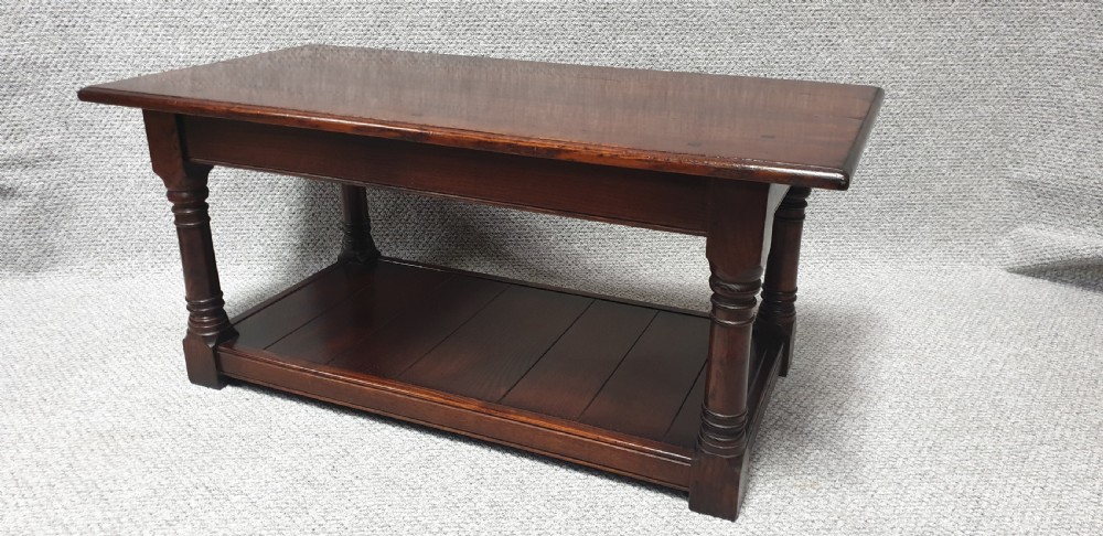 Solid Oak Coffee Table View III