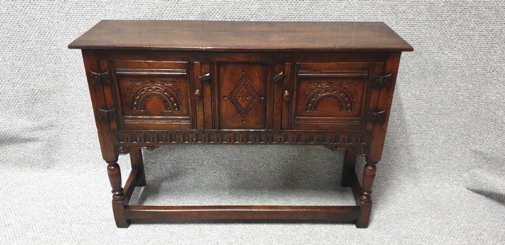 Oak Dresser Base of Small Proportions