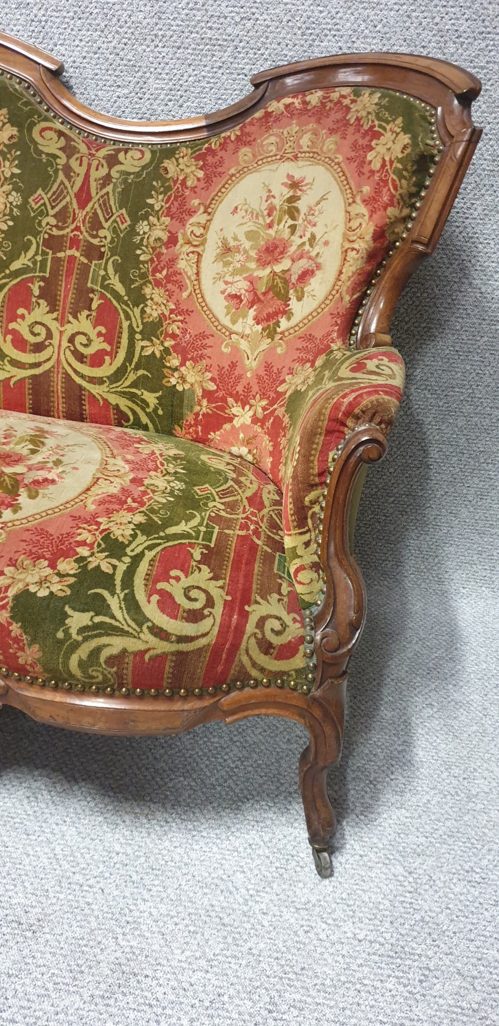Original Victorian  Mahogany Sofa View II