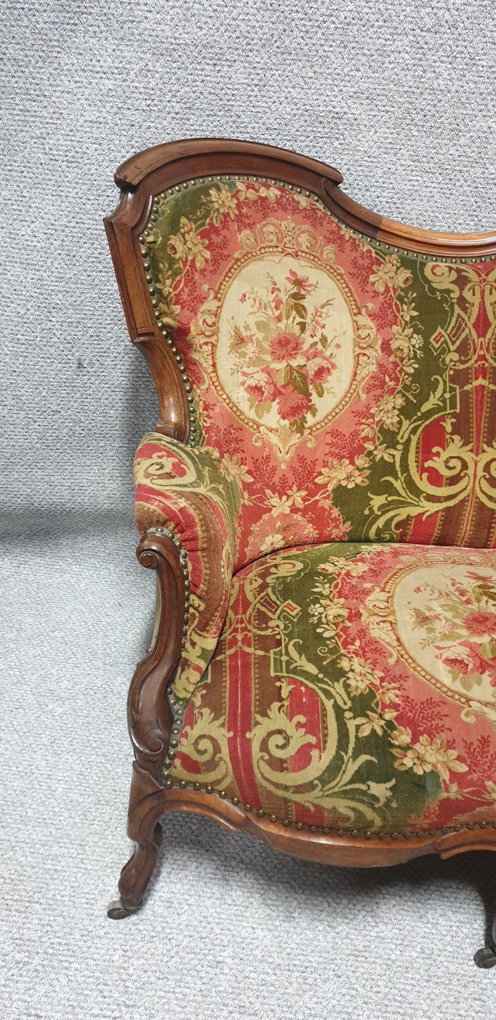 Original Victorian  Mahogany Sofa View IV