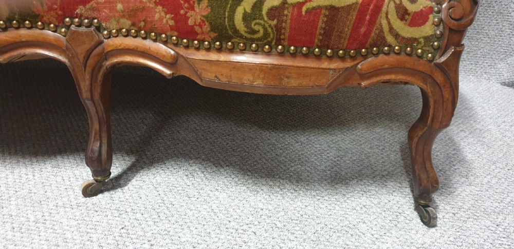 Original Victorian  Mahogany Sofa View V