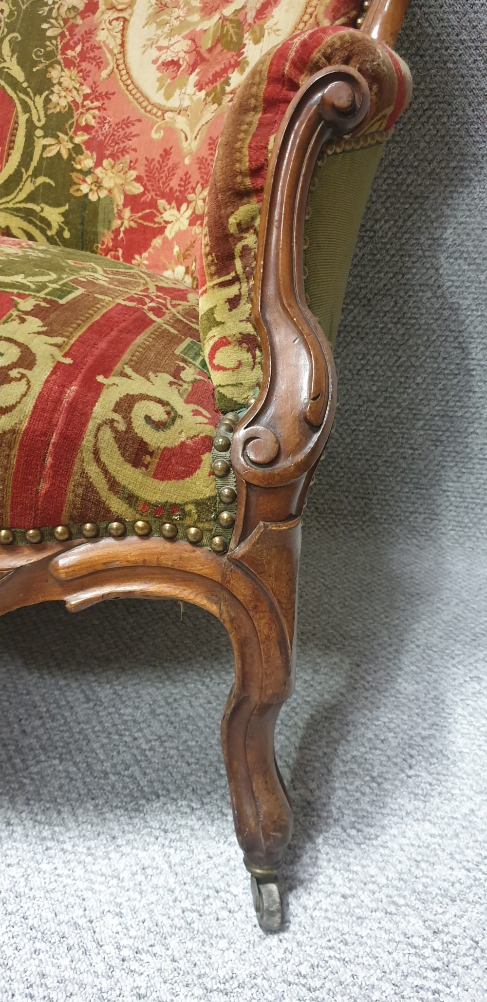 Original Victorian  Mahogany Sofa View VI