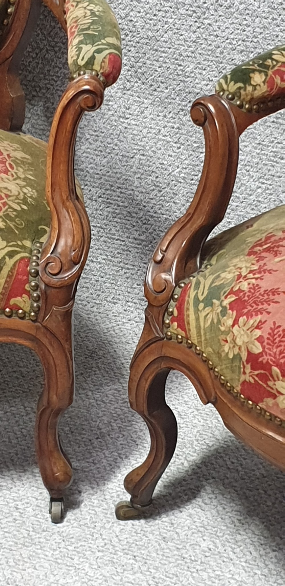 Fab Pair of Victorian Armchairs  View IV