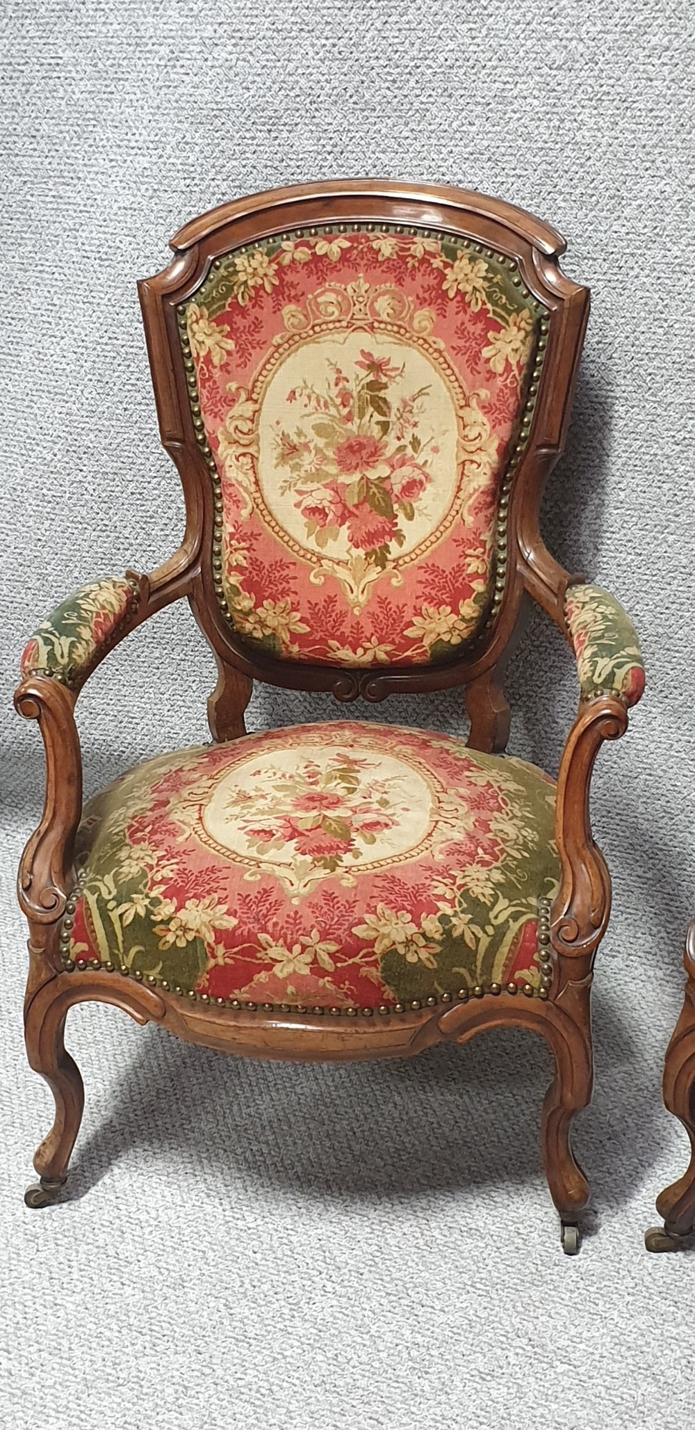 Fab Pair of Victorian Armchairs  View VII