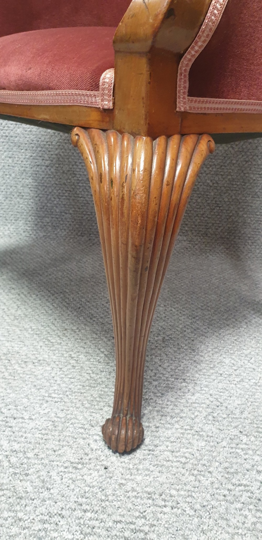 Very Nice Walnut Tub Chair View IV