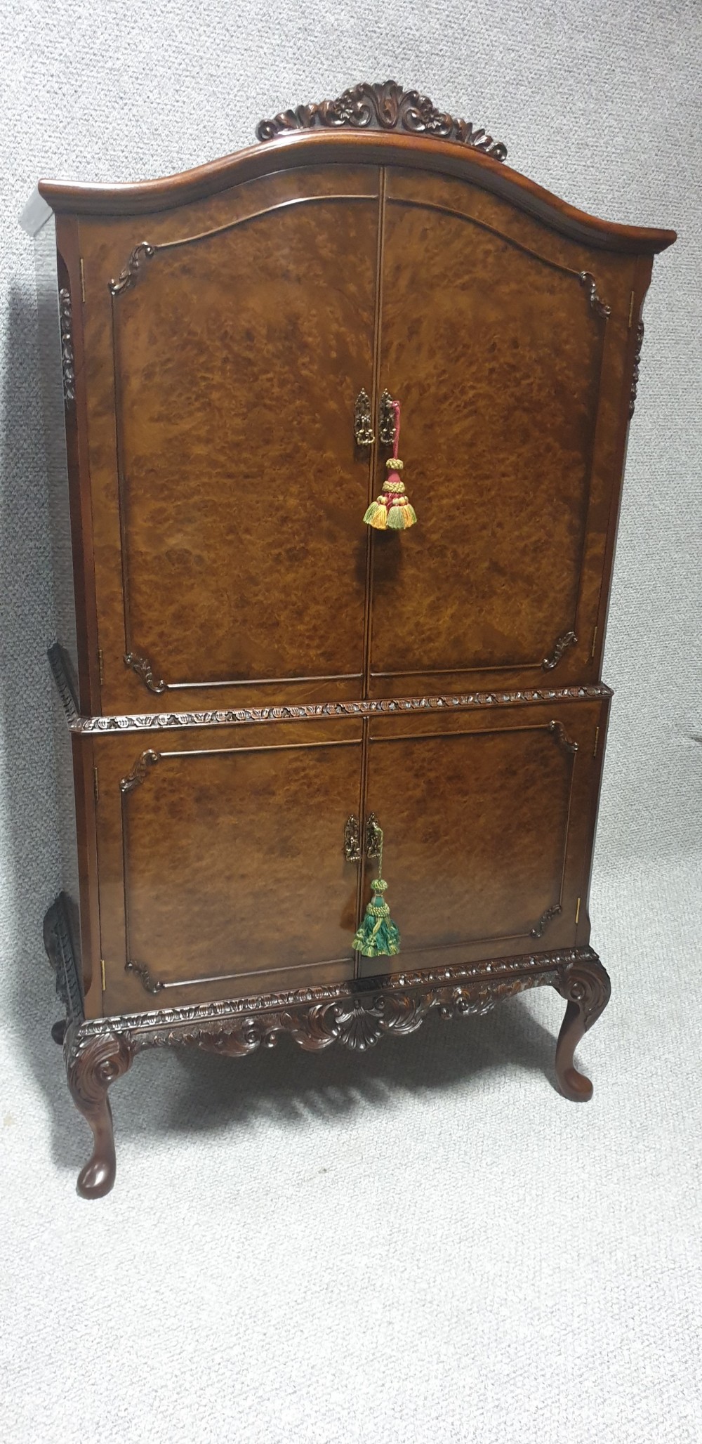 Burr Walnut Cocktail Cabinet 