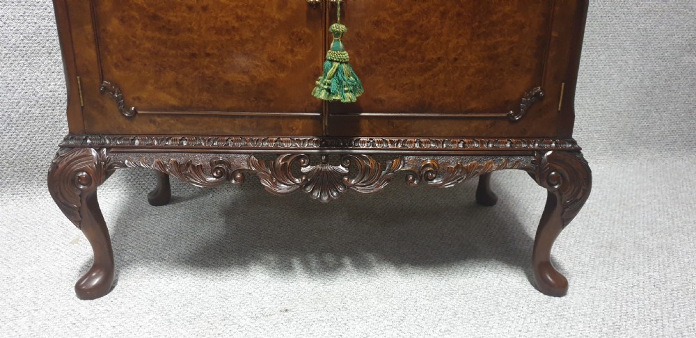 Burr Walnut Cocktail Cabinet  View IV