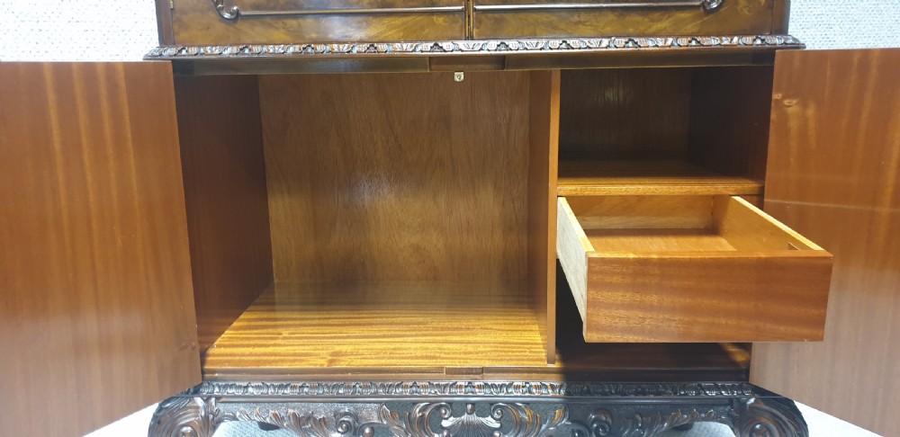 Burr Walnut Cocktail Cabinet  View VII