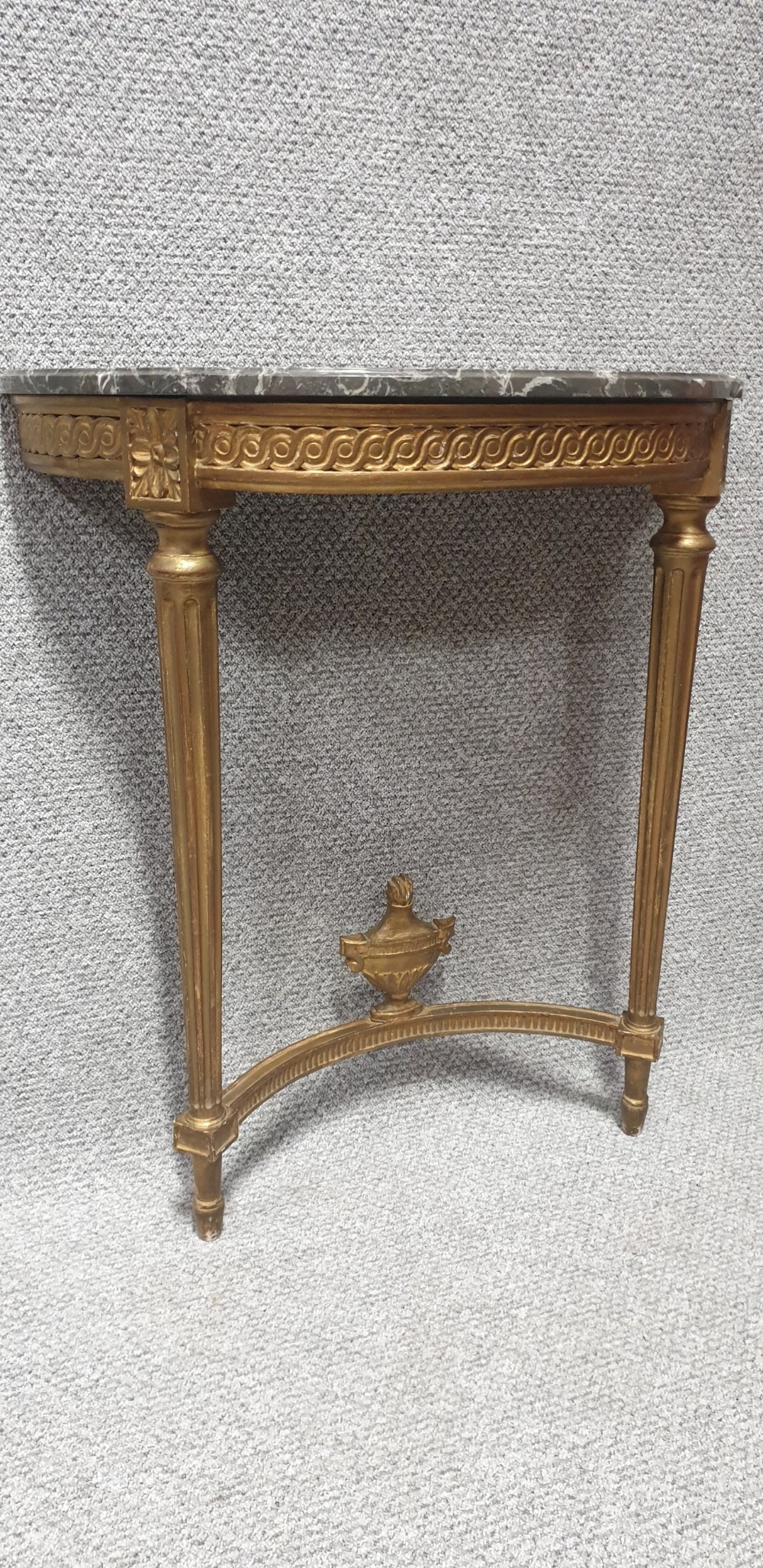 French Gilt Console Table 