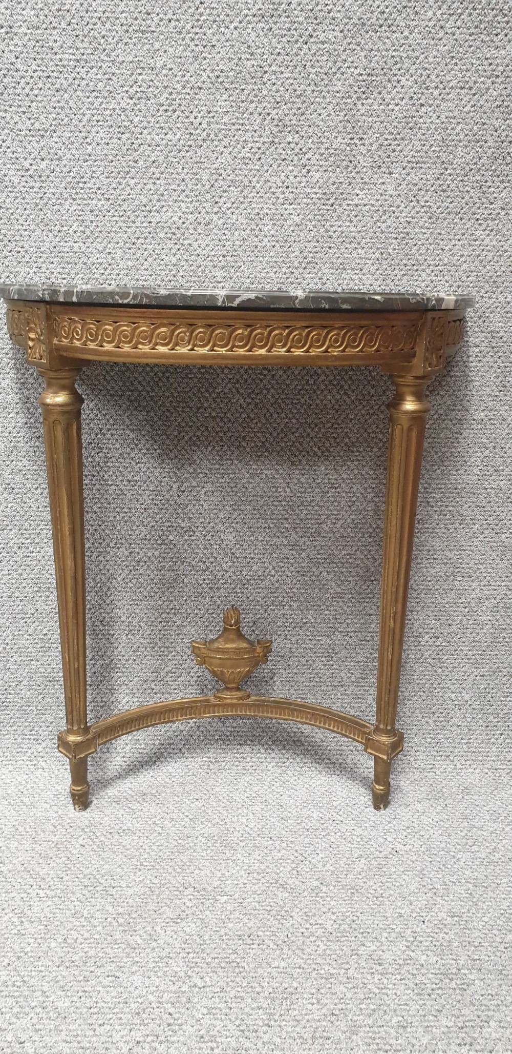 French Gilt Console Table  View II