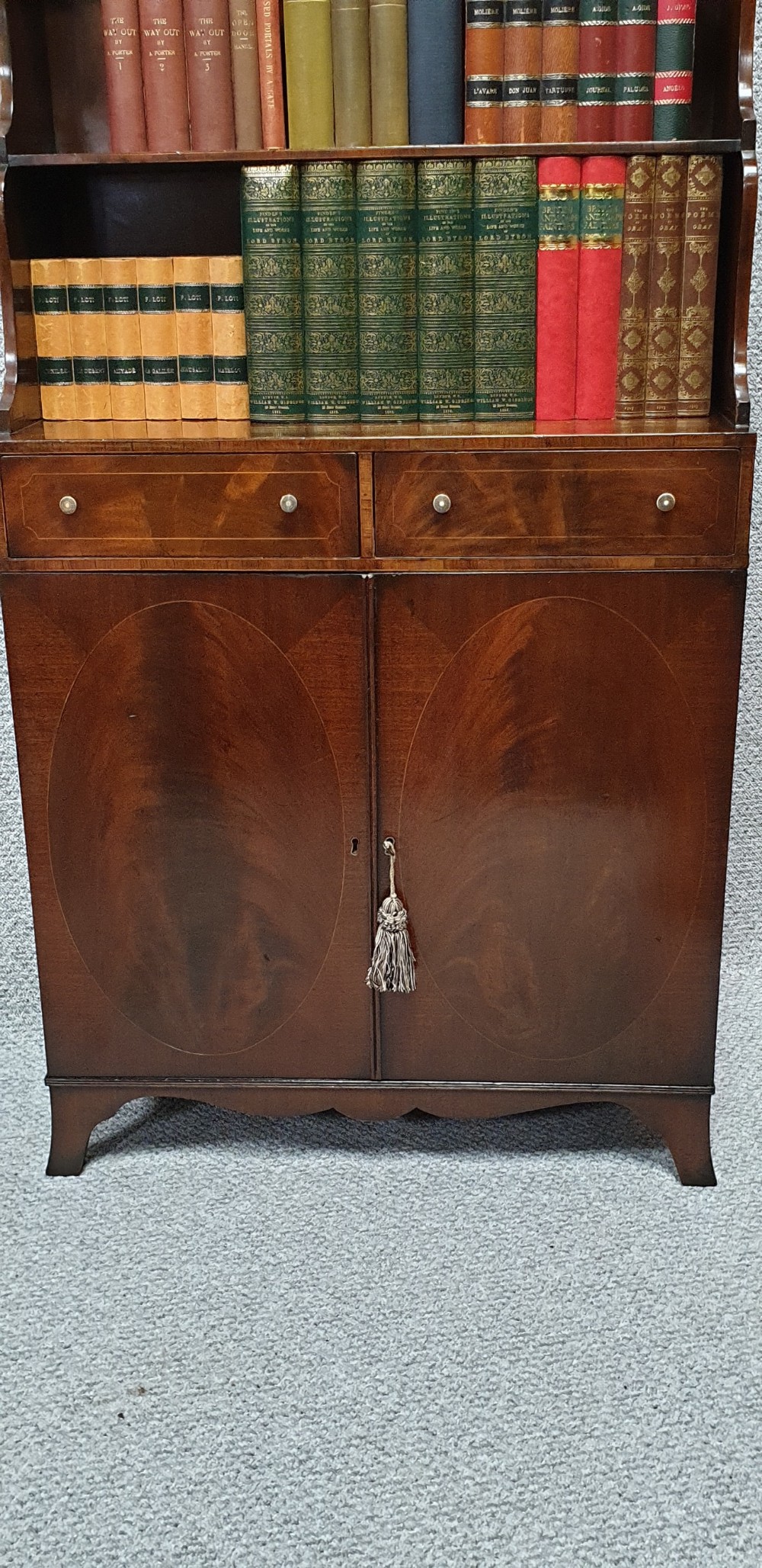 Pretty Mahogany Waterfall Bookcase  View VI