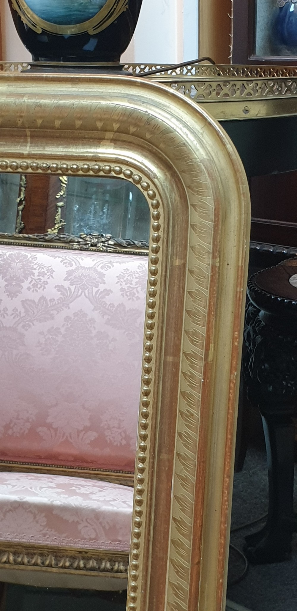FRENCH GILT WALL MIRROR View II