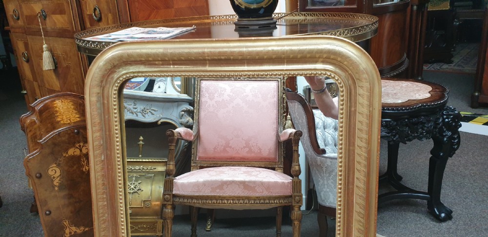 FRENCH GILT WALL MIRROR View III