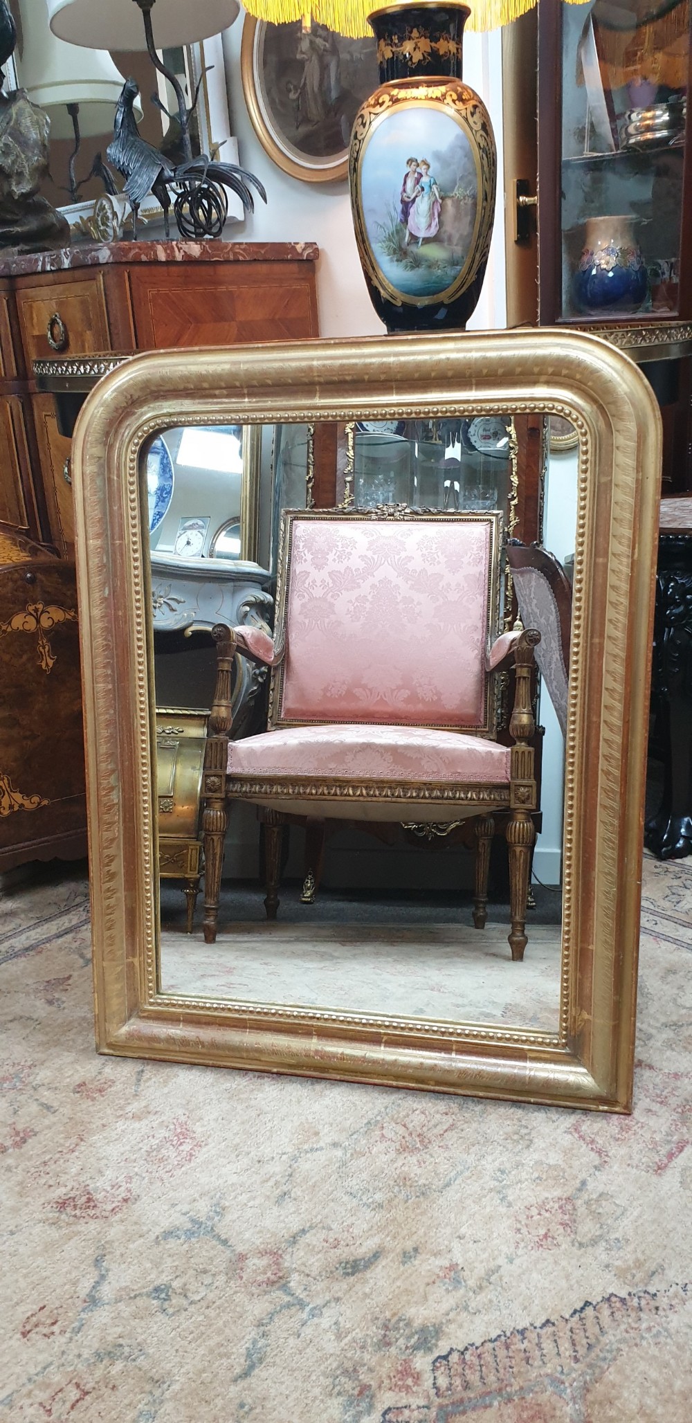 FRENCH GILT WALL MIRROR View IV