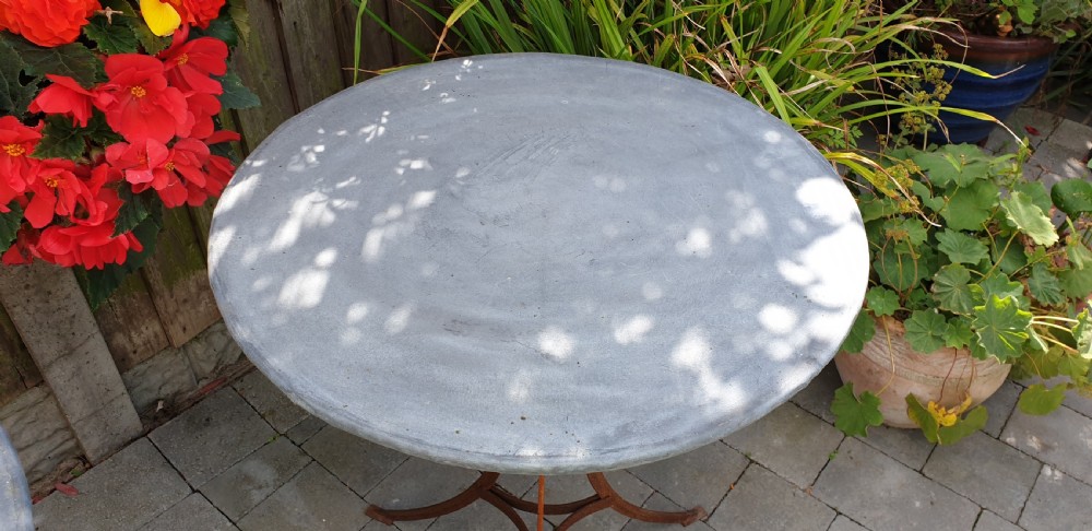 PAIR ZINC TOPPED CONSERVATORY TABLES View III
