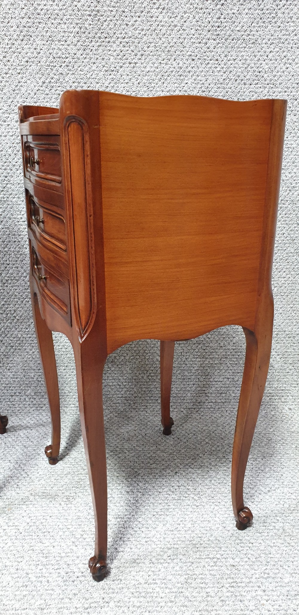 Pair French Bedside chest of Drawers View II