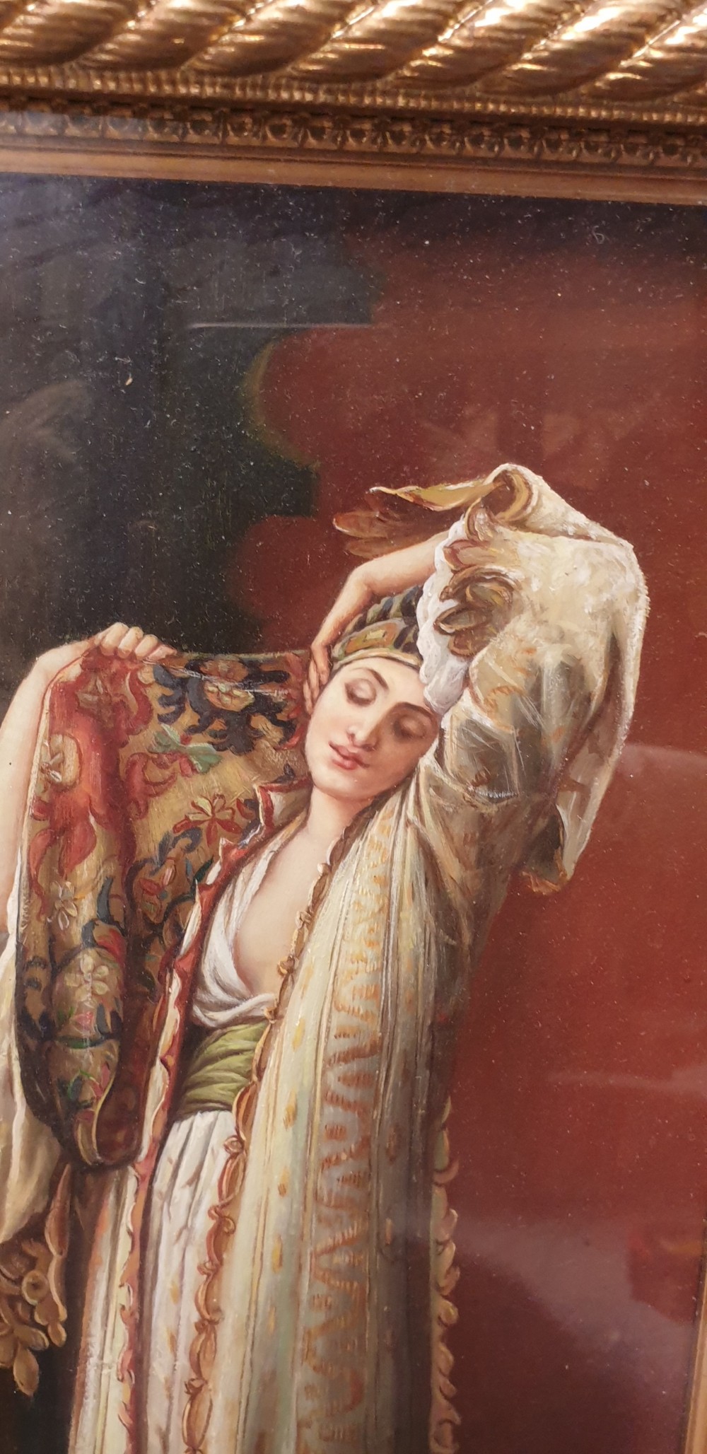 Oil on board Signed TB View V
