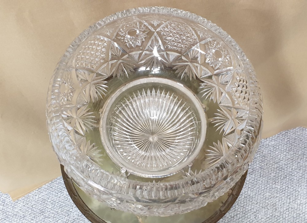 Massive Glass Fruit Punch Bowl View IV