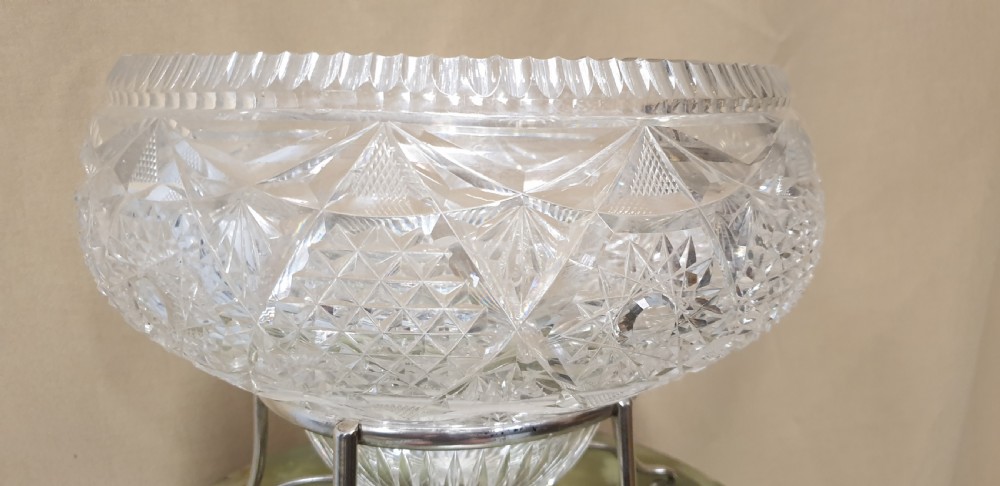 Massive Glass Fruit Punch Bowl View VI