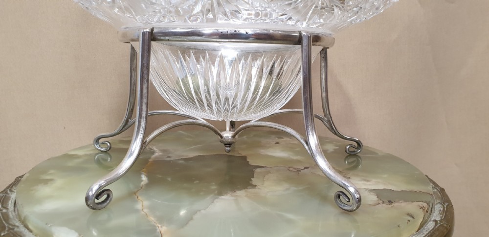 Massive Glass Fruit Punch Bowl View VIII