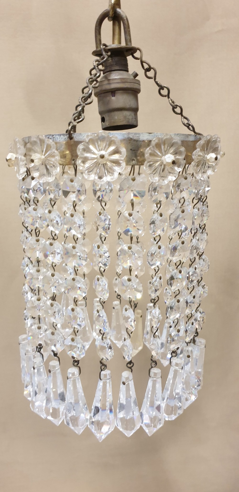 Pretty French Crystal Light Fitting  View II