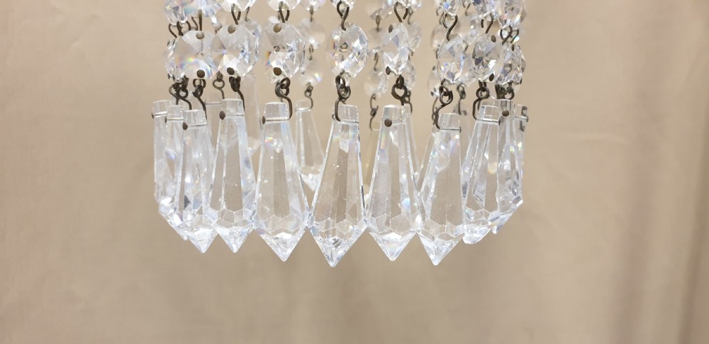 Pretty French Crystal Light Fitting  View V