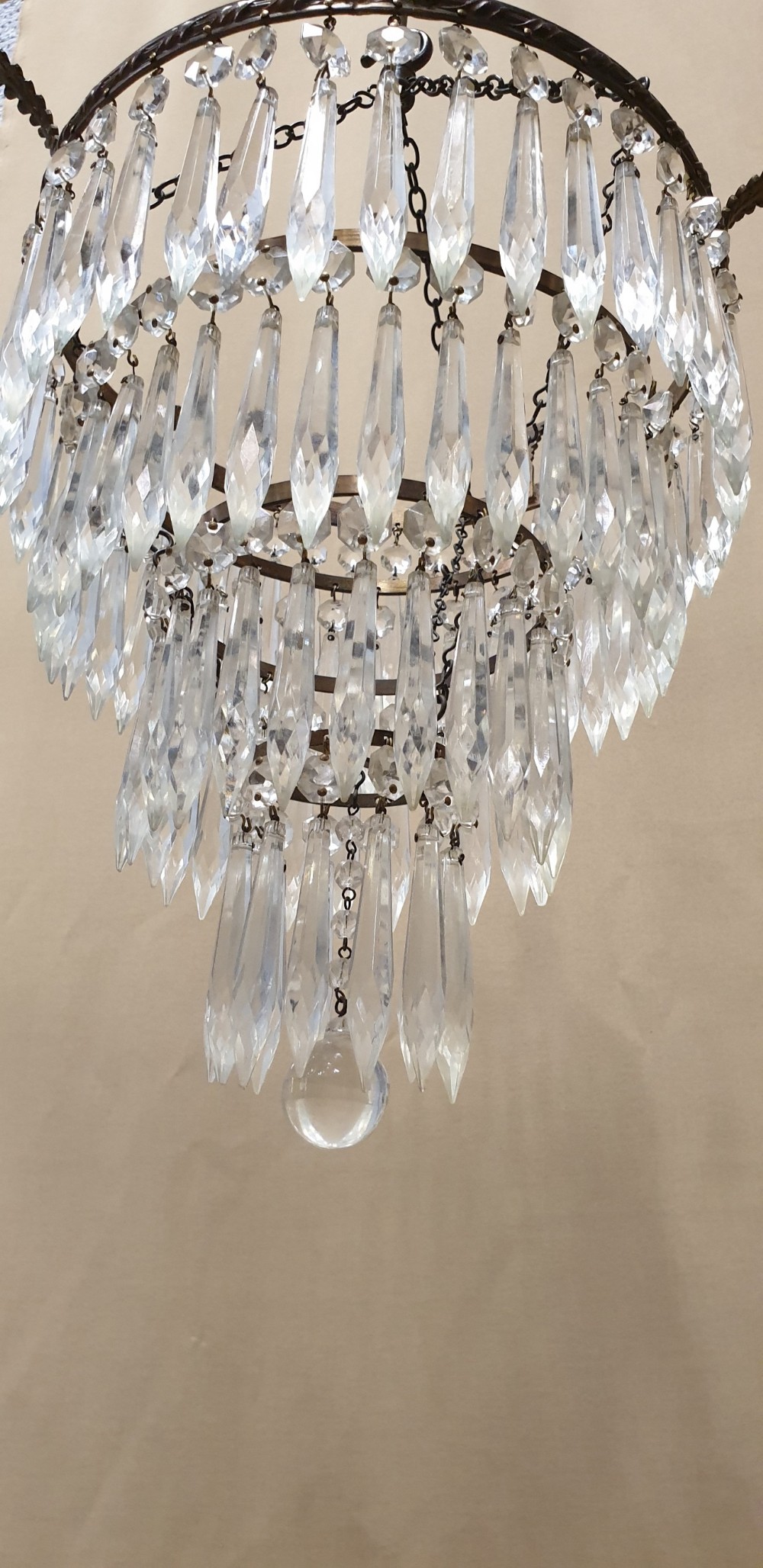 Four Tier Cut Crystal Light Fitting View IV