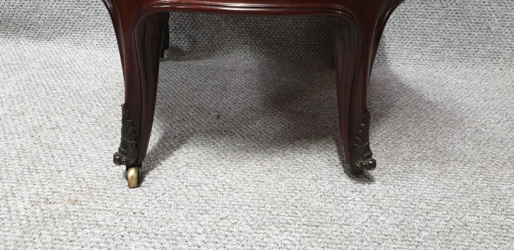 Superior Mahogany Leather Library Chair View IX