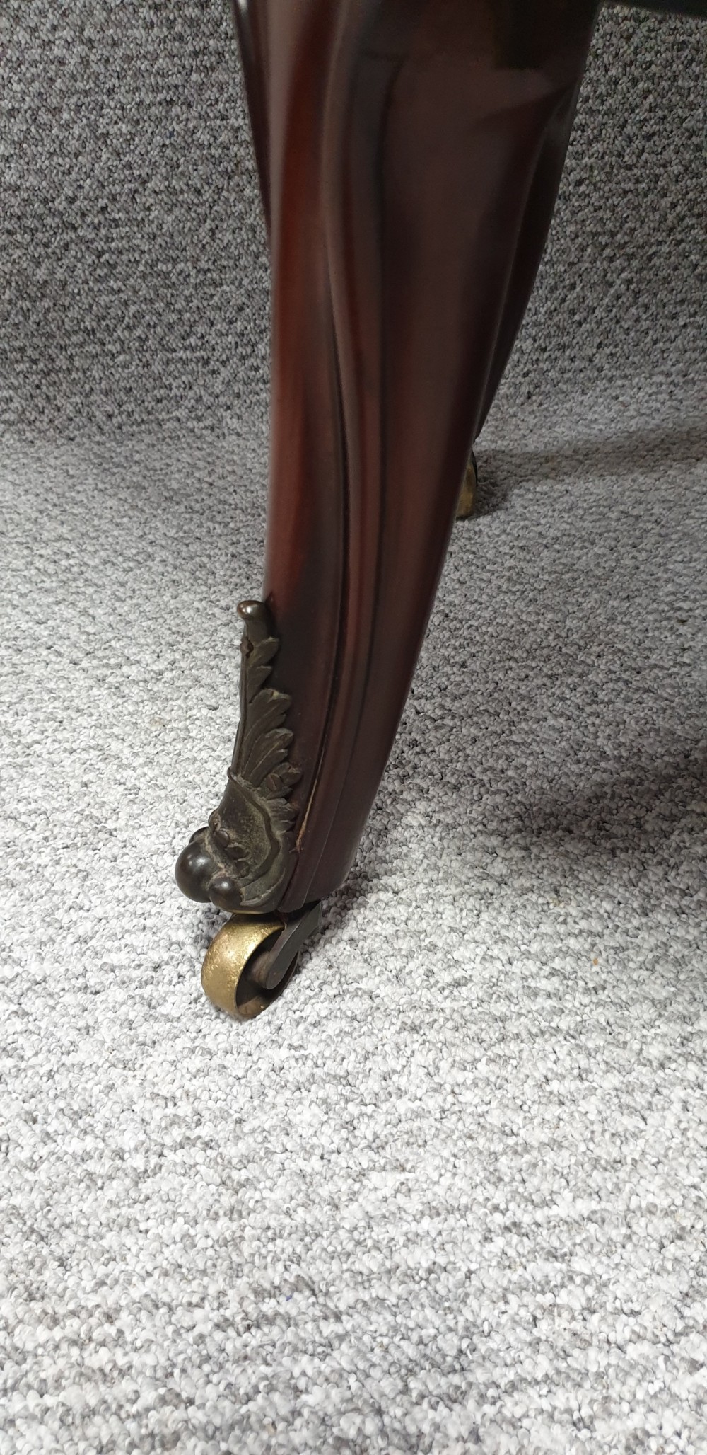 Superior Mahogany Leather Library Chair View XIII