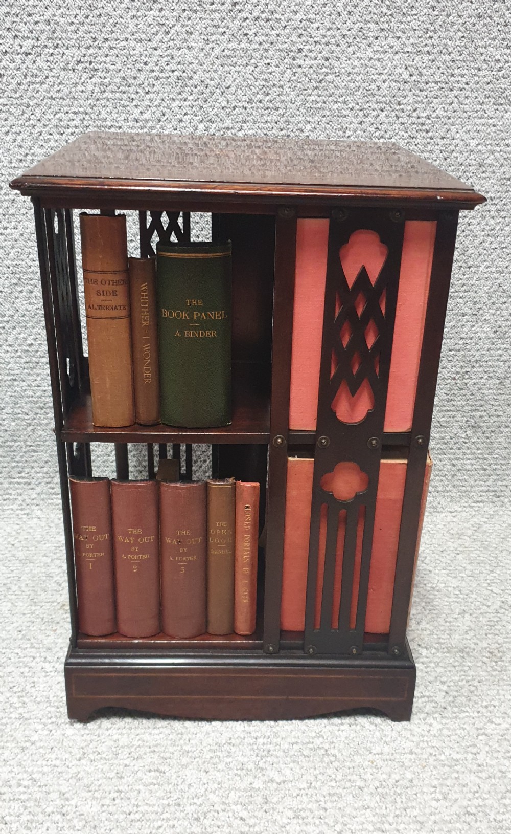 Miniature Mahogany Revolving  Bookcase
