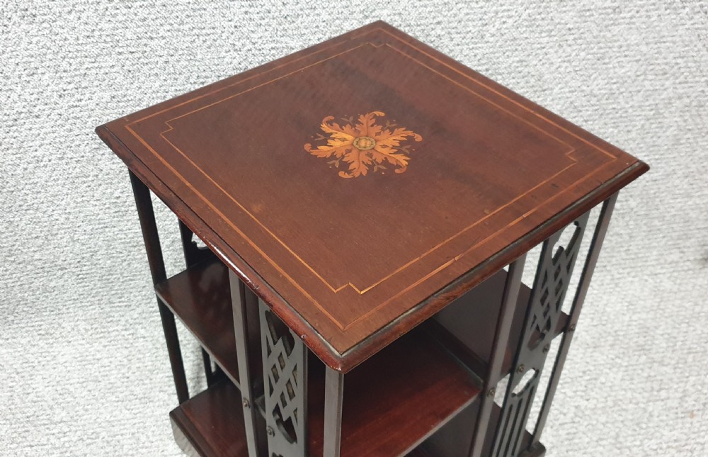 Miniature Mahogany Revolving  Bookcase View IV
