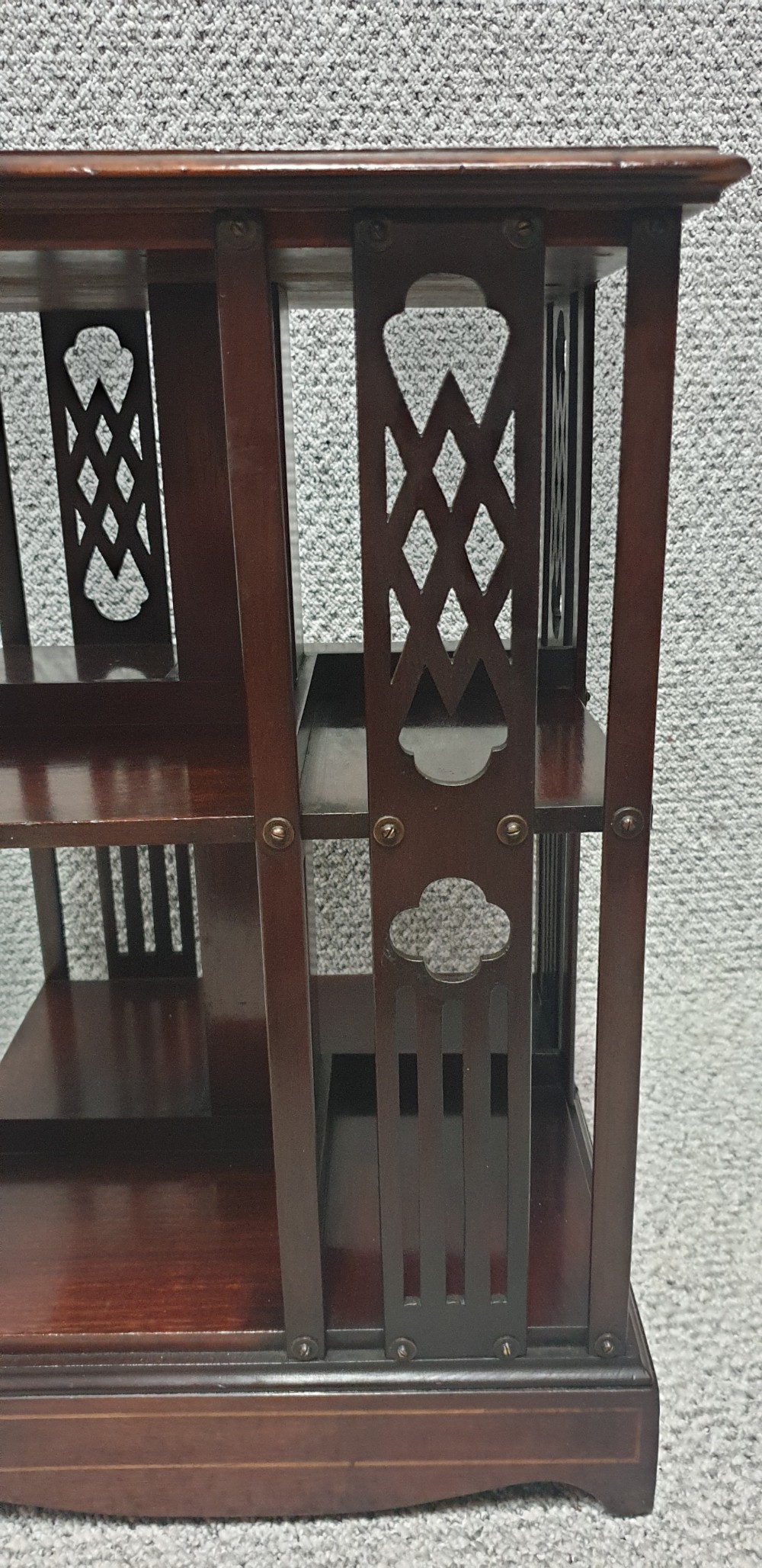 Miniature Mahogany Revolving  Bookcase View V