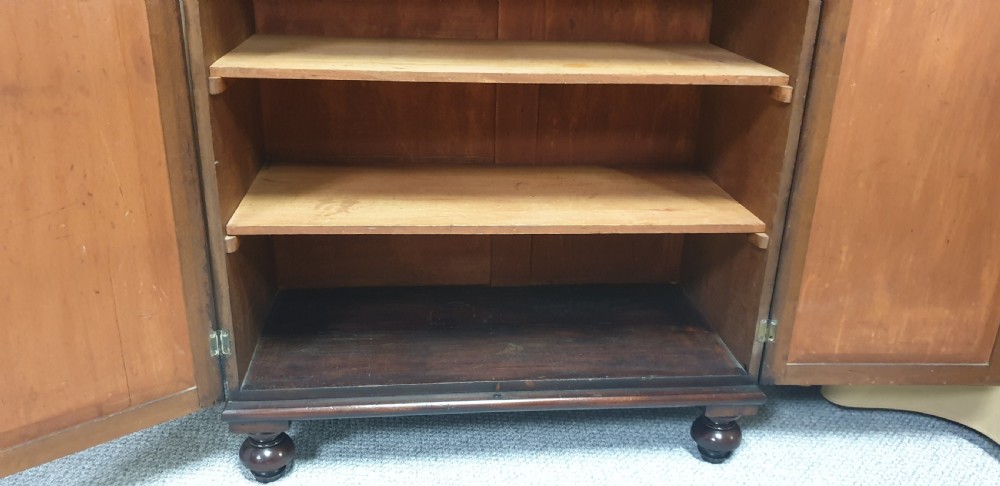 Regency Open Bookcase on Cupboard View VI