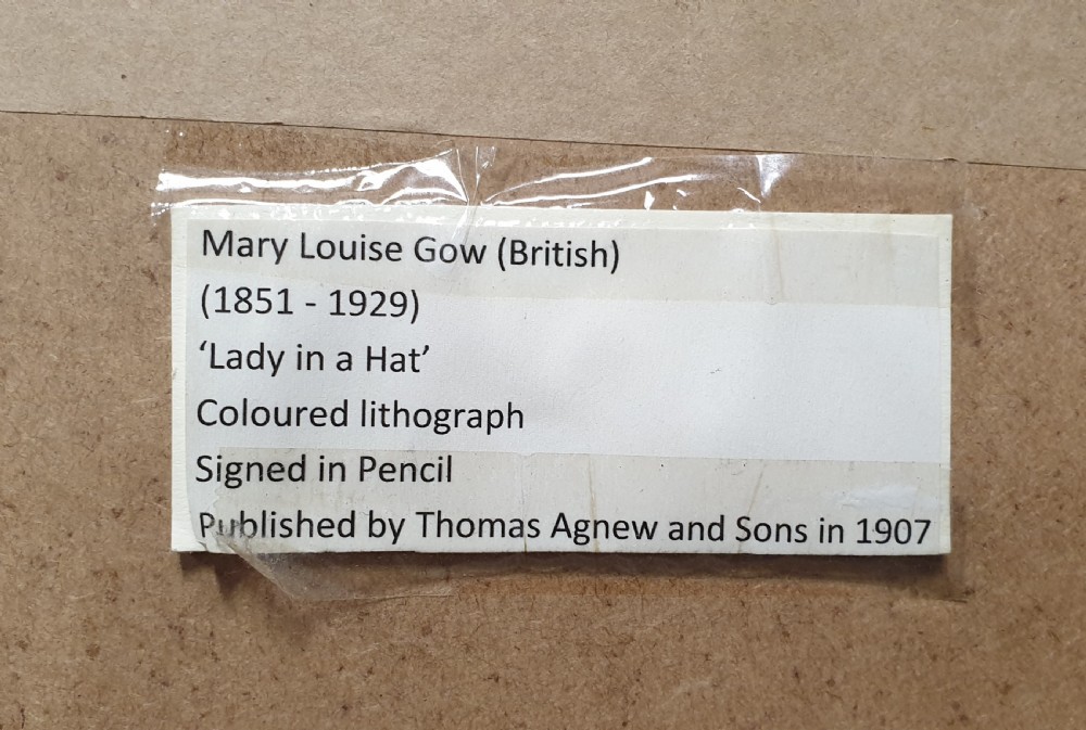 Coloured Lithograph Mary Louise Gow View II