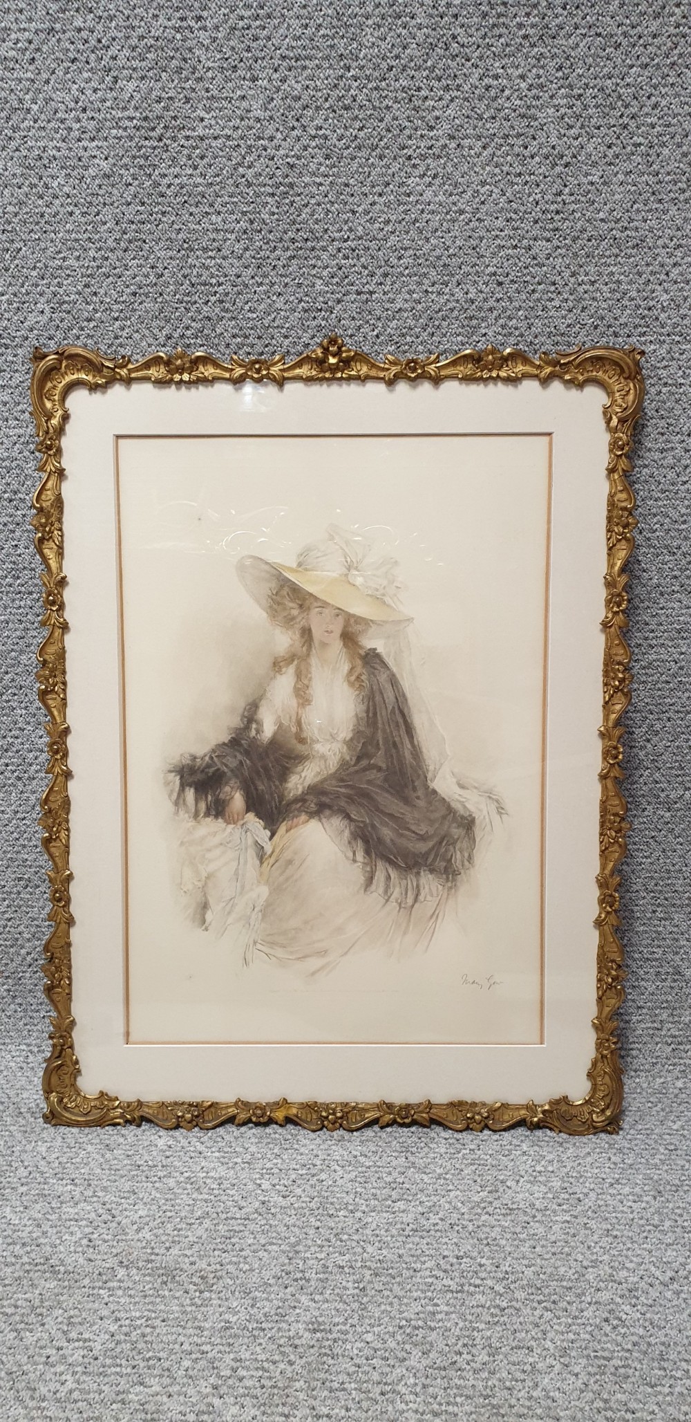 Coloured Lithograph Mary Louise Gow View IX