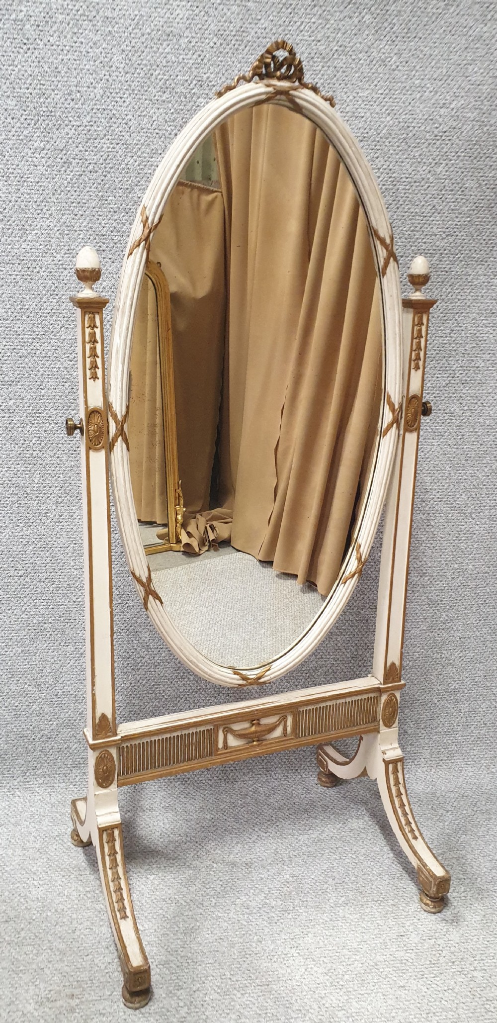 Regency Painted Cheval Mirror