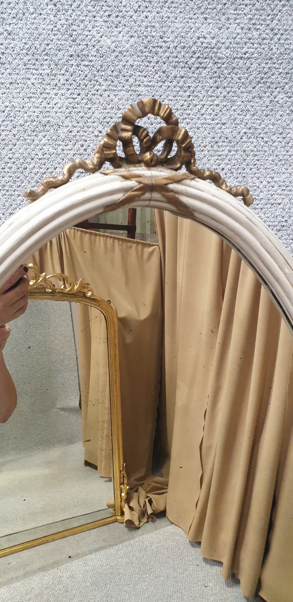 Regency Painted Cheval Mirror View VI