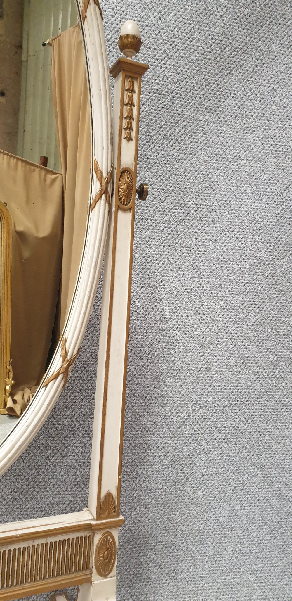 Regency Painted Cheval Mirror View VIII