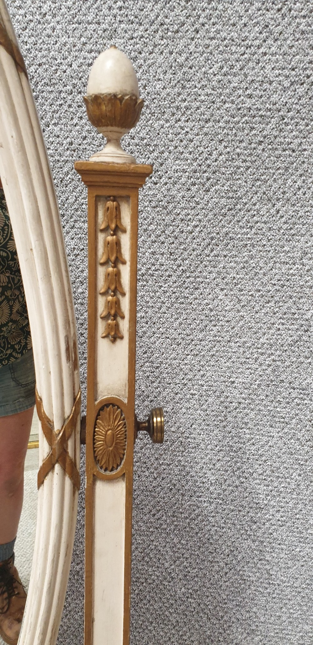 Regency Painted Cheval Mirror View X