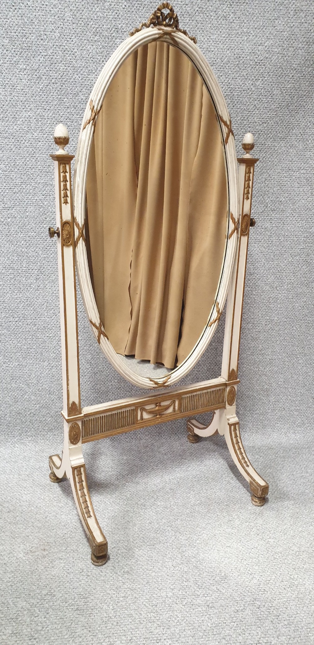 Regency Painted Cheval Mirror View XI