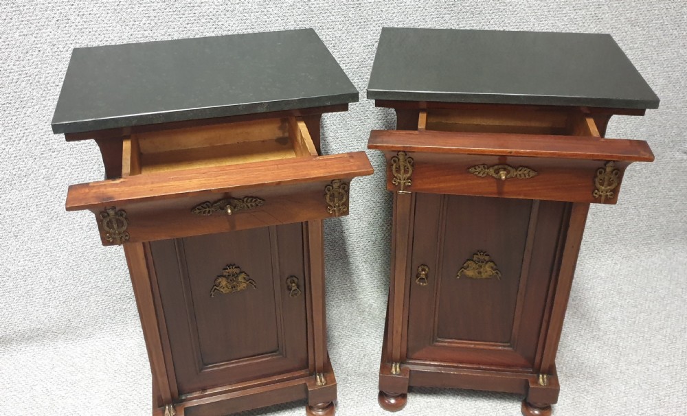Superb Pair Empire Mahogany Cabinets View VI