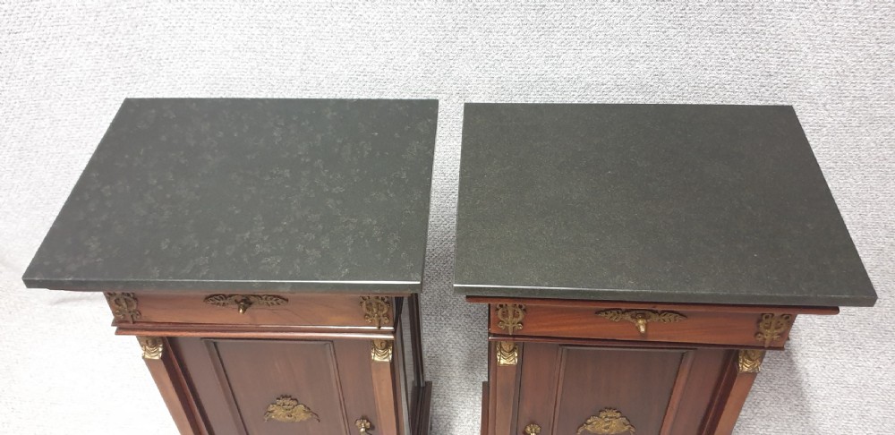 Superb Pair Empire Mahogany Cabinets View VIII