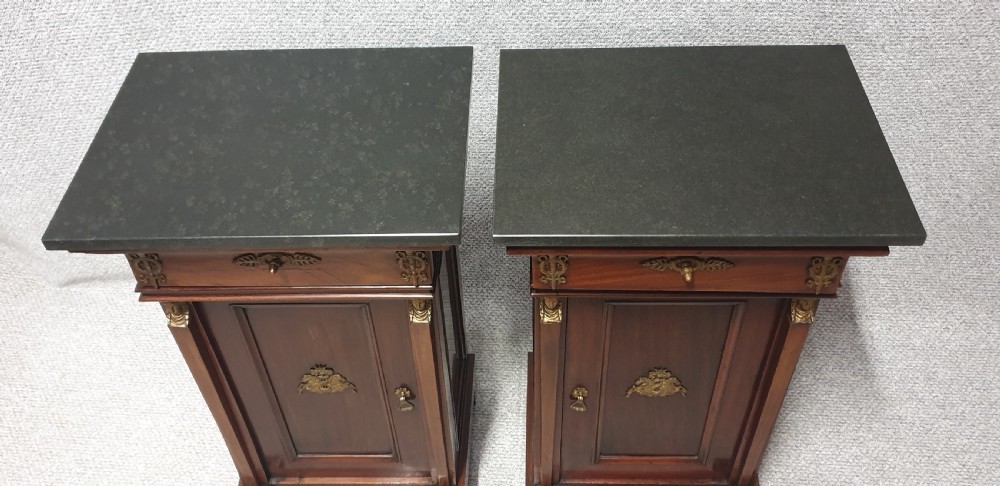 Superb Pair Empire Mahogany Cabinets View IX