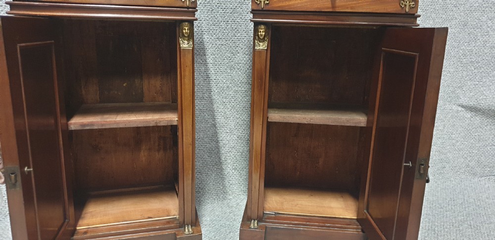 Superb Pair Empire Mahogany Cabinets View XIV