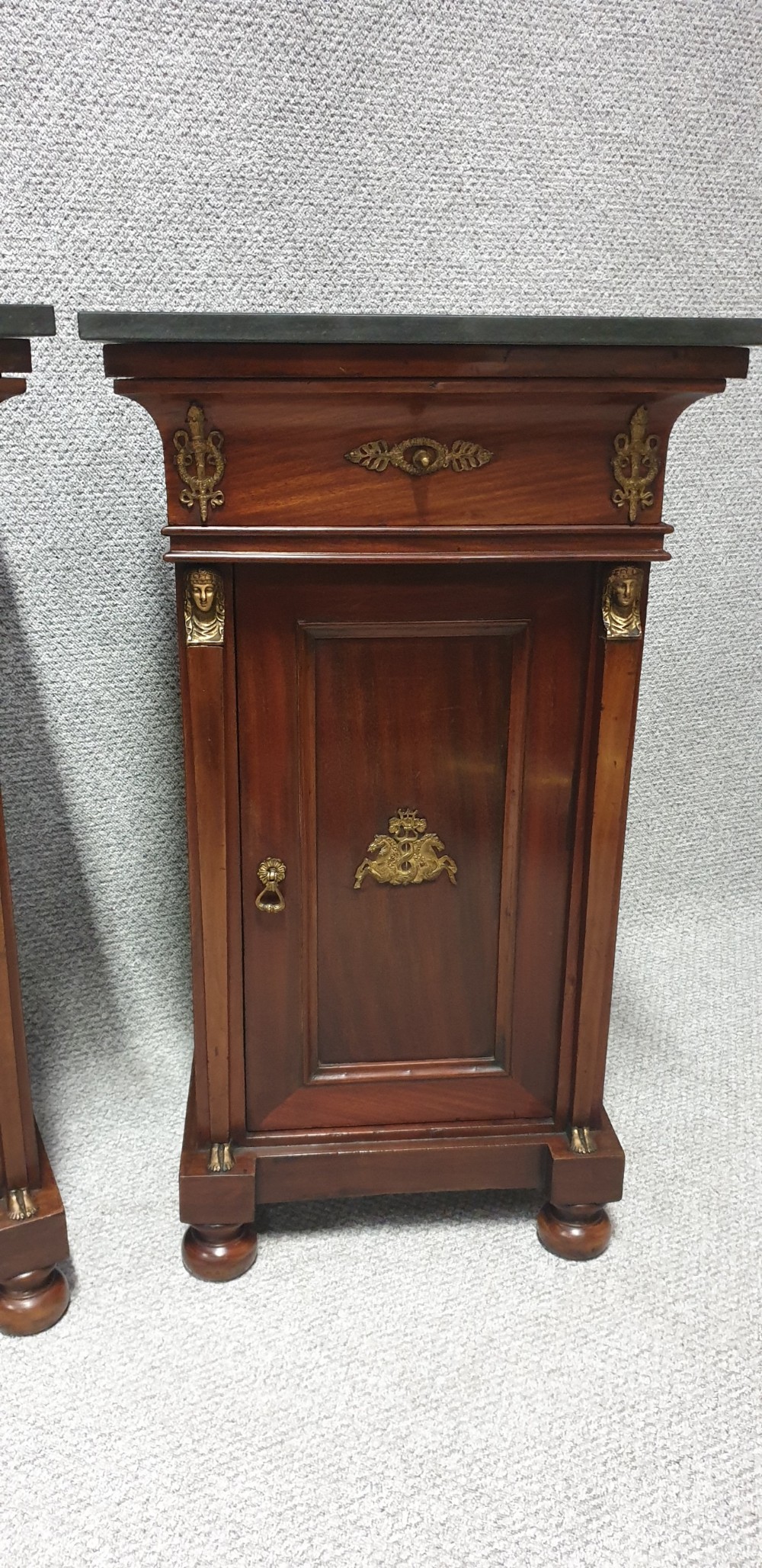 Superb Pair Empire Mahogany Cabinets View XV