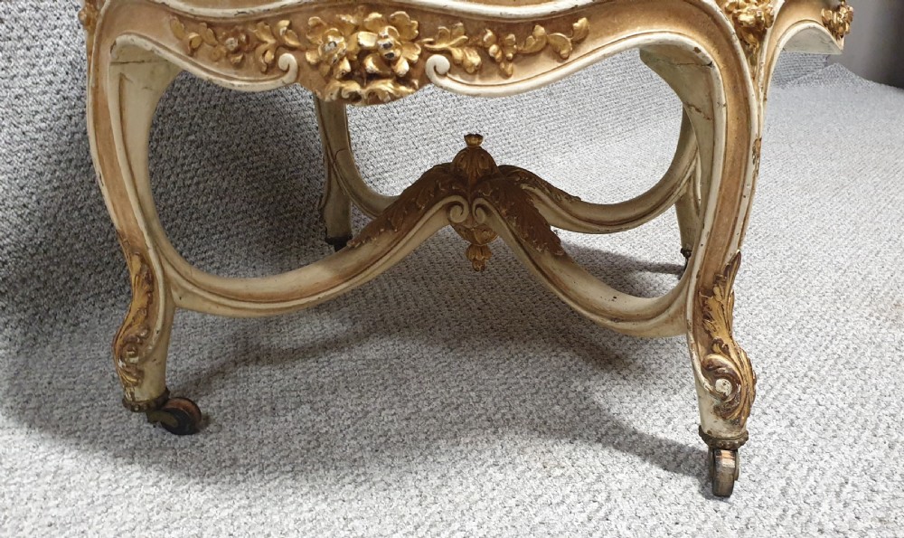 French Painted Round Stool View IX