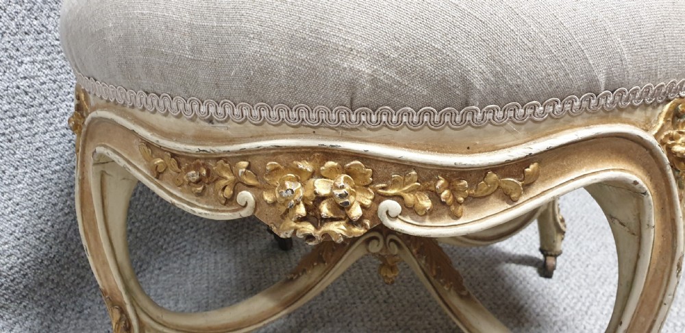 French Painted Round Stool View XII