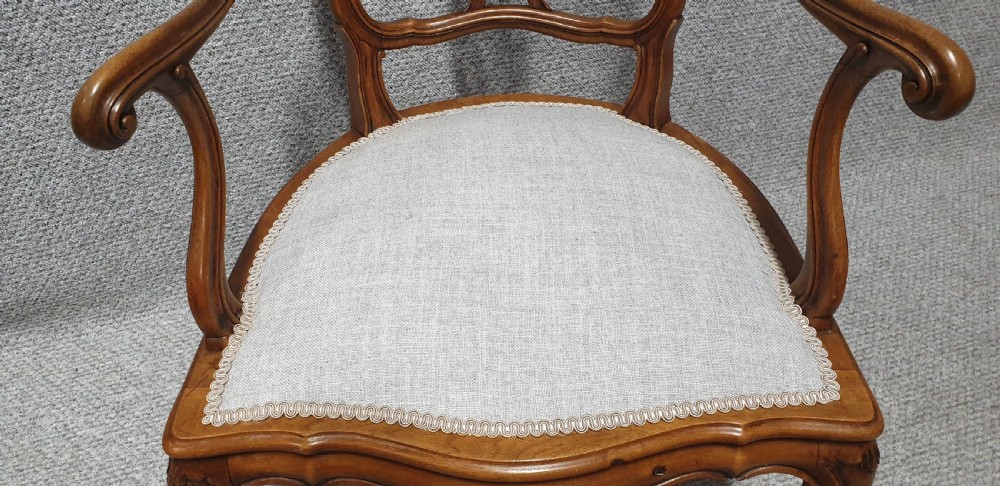Pretty French Walnut Chair View III