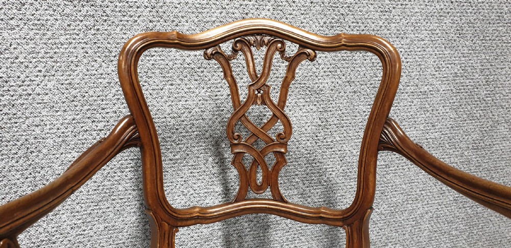 Pretty French Walnut Chair View IV