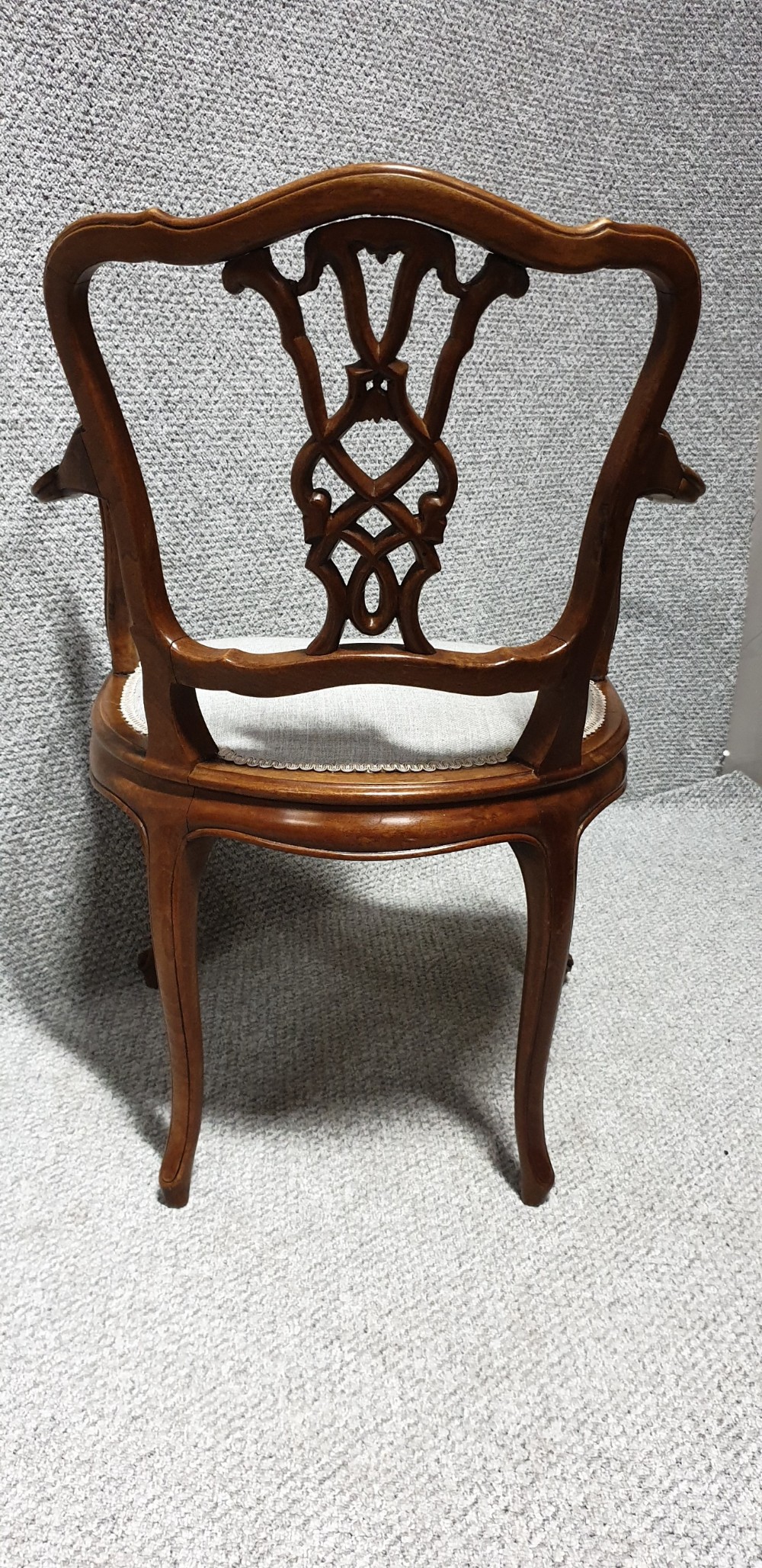 Pretty French Walnut Chair View V